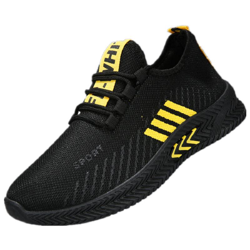 Men's Shoes Spring Summer Breathable Flying Woven Casual Shoes Men's Sports Shoes Lightweight Fashionable Shoes Running Shoes