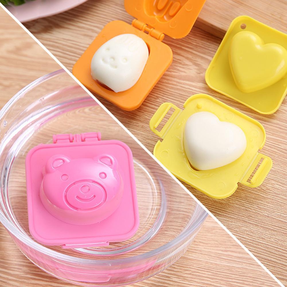 1Pc Boiled Egg Mold Cute Cartoon DIY Egg Mould Bento Maker Cutter Decor Rice Ball Accessories For Kitchen Random Color P8E4
