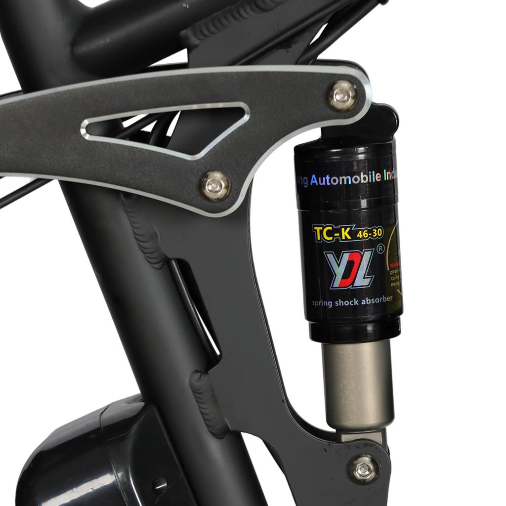 Bicicleta Elétrica de Motor Duplo Baolujie DP-2603-SJ 1500*2 Bateria 52V35AH Pneu Largo Todo-Terreno Aro 26 Bicicleta E-Mountain Bike Para Adulto