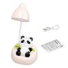 Panda Night Light LED Desk Nightstand Reading Lamp with Drawer Dimmable Rechargeable Panda Table Lamp for Kids' Room Bedroom