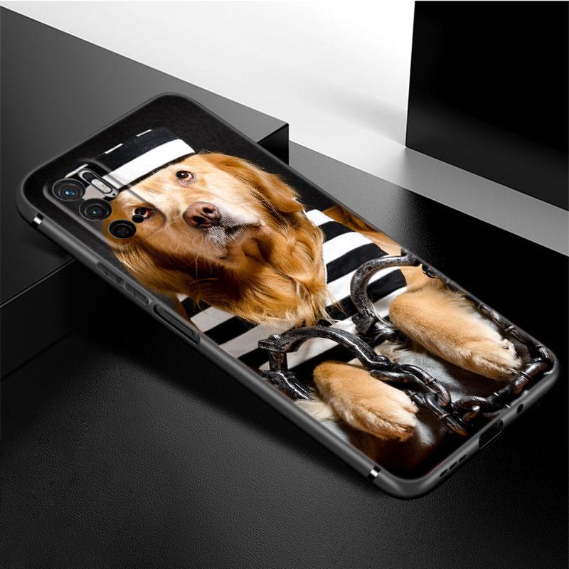 Funny Cat Dog Phone Case For Xiaomi Redmi Note 11 10 9 8 Pro 11T 5G 10T 10S 9S 9T 9i 9C 9A 8T Soft TPU Black Cover Coque Funda