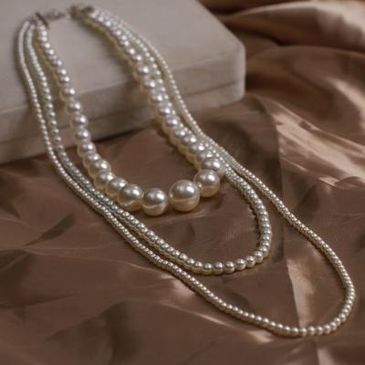 Moda Feminina Meninas Pérola Camélia Longo Múltiplas Camadas Correntes de Colar Elegante Senhora Festa de Casamento Joias Colares