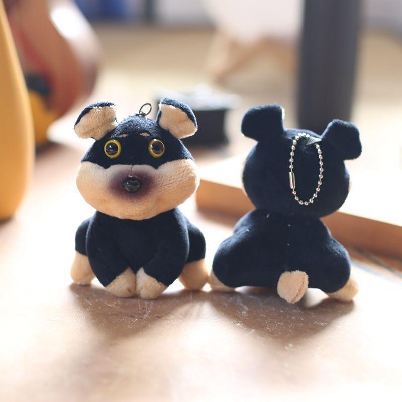 Cute Dog Hornet Plush Toy Keychain Backpack Pendant Gift For Kids Decor Bag