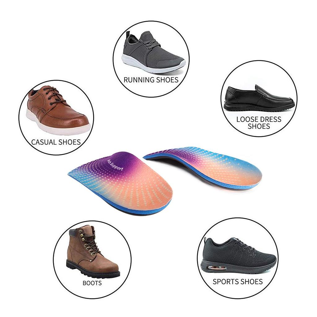 Ortopedická vložka s podporou klenby pro korekci ploché nohy a vyrovnání nohou do X