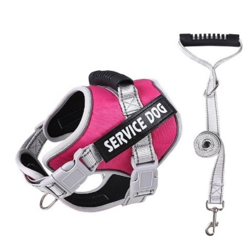 Neuer großer hundespezifischer Brust- und Rückenriemen, Nachtreflektierend und atmungsaktiv, Explosionssicher, Stoßfest und Ausbruchsichere Leine