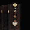 Yulouchun design cheongsam press pendant Chinese style retro long fringed jade pendant accessories women