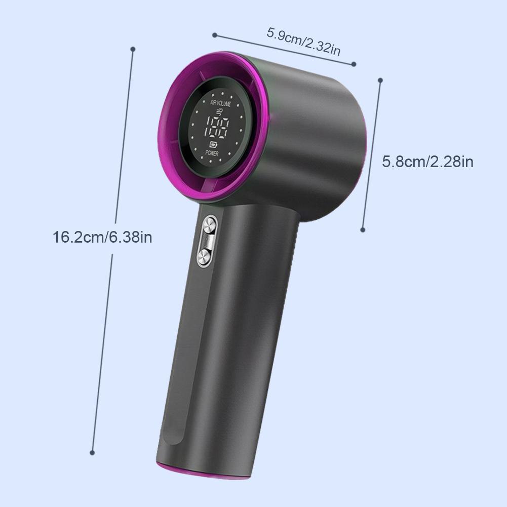 Handheld Turbo Fan 100 Speeds Portable Turbo Fan USB Rechargeable Electric Cooling Fan Mini Personal Fan for Outdoor Travel