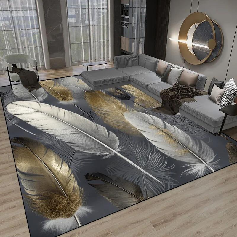 3D Luxury Modern Living Room Carpet Decoration Big Size Area Rugs for Bedroom Bedside Rug Home Decor Non Slip Floor Mat Washable