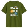 IM Dead Inside Cotton TShirt For Unisex Summer Y2K Basic TShirts Crew Neck Hippie Tee Shirt Big Size Custom Logo Clothes
