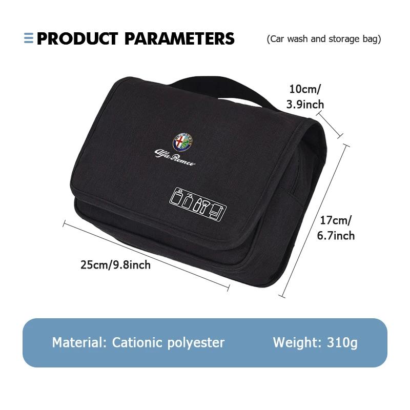 Bildekal för Alfa Romeo Bärbar Toalettväska för Bil Kosmetisk Organizer Case Reseorganisatörsväska för Alfa Romeo 159 Giulietta