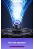 6-Inch Wall-Mounted USB Desktop Fan with Air Circulator and Long Battery Life
