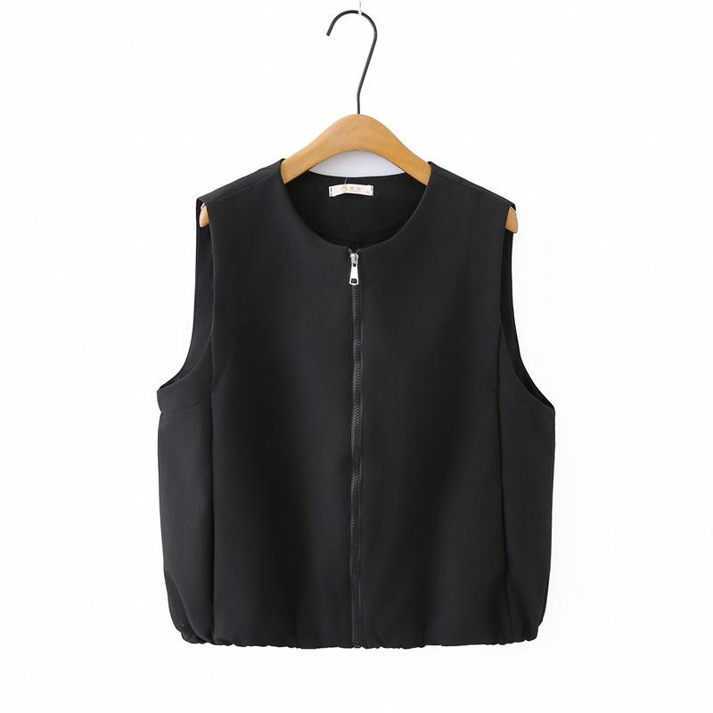 2026 Spring Plus Size Women s Round Neck Cardigan Vest - Slimming & Versatile Fashion Top 2XL