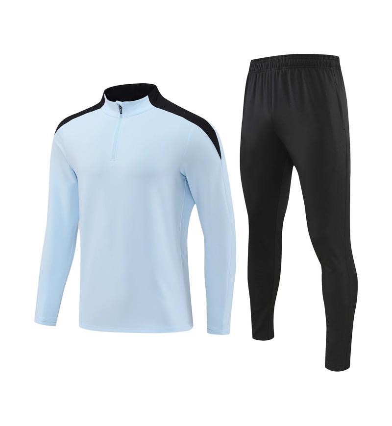 Unisex Long-Sleeve Football and Fitness Training Suit for Adults