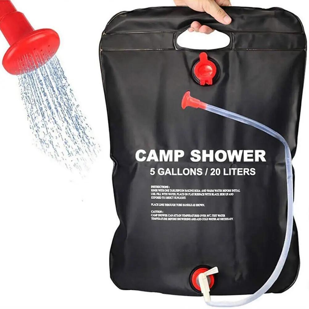 20L Camping Shower Bag Solar Portable Travel Hiking Climbing Water Bags Shower water bottle Traveling Camping Supplies New Base