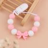 Upgraded Dummy Clip with Knot- for Baby BPA Free Silicone Pacifiers Clip Soother Chain Holders for Boys & Girls Gift