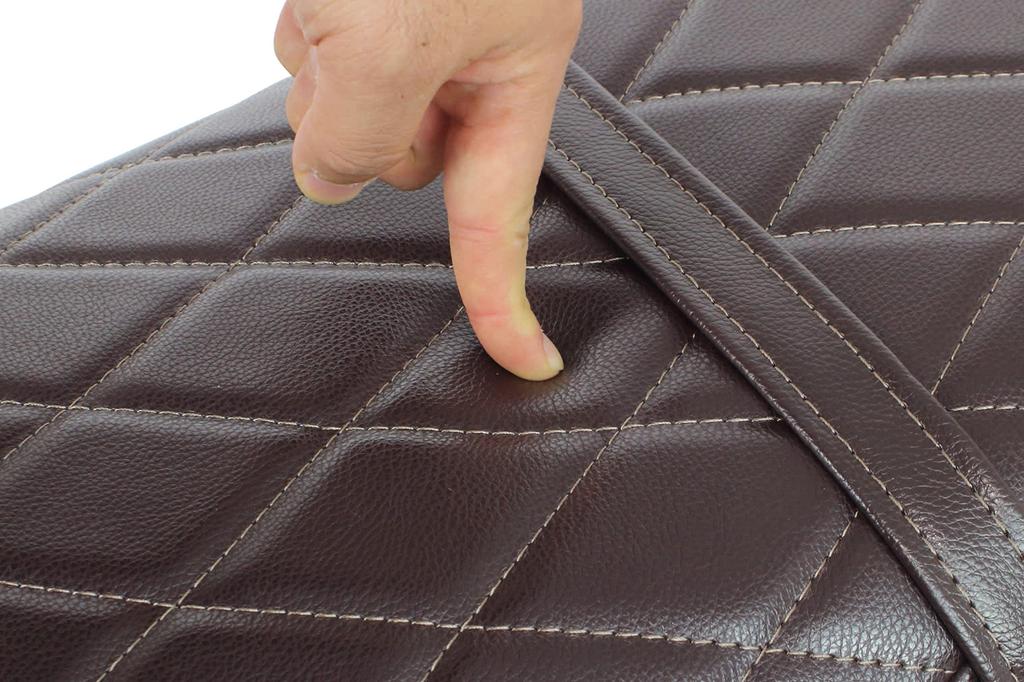 Special Parts Takegawa Cushion Seat Cover (Diamond Stitch/Brown) for Honda CL250 (MC57)/CL500 (PC68) 09-11-0338