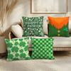 St Patricks Day Cute Cushion Cover Soft Plush Throw Pillow Cover  DoubleSided Printed Cushion Case  Cozy Sofa  Home Decor