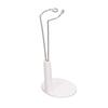 1/6 Doll Stand Plastic Stainless Steel Salon Doll Stand Holder for 12 Inch Tall Doll White