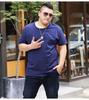 Men's Plus Size Casual Solid Color Short Sleeve Cotton T-Shirt for Team Building