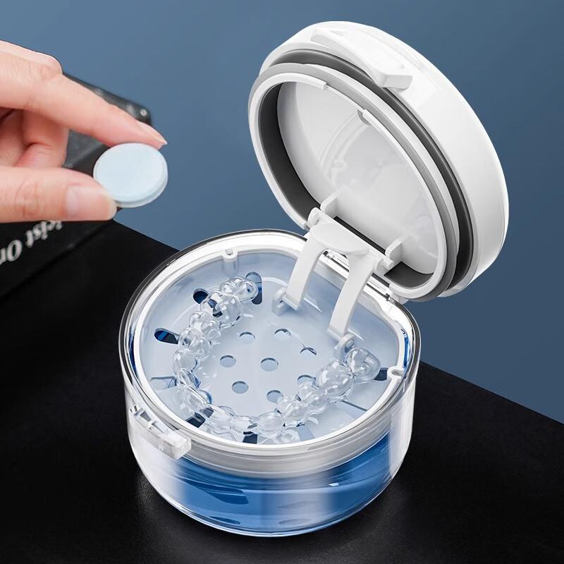 KATEI STORY Japanische Retainer-Aufbewahrungsbox, Gebisskasten, Kieferorthopädischer Retainer-Kasten, Magnetischer Reinigungsbehälter, Tragbar