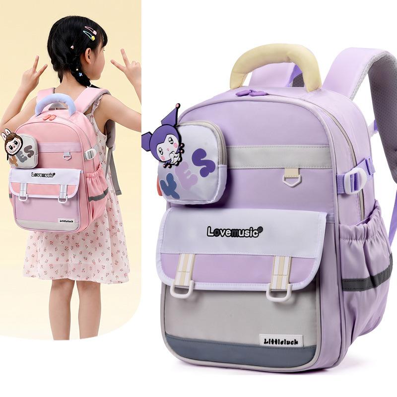 Schoolbag Elementary School Bag Student Large Capacity 1-1-9 Grade Lightweight Backpack Cartoon Cute Student Storage Backpack