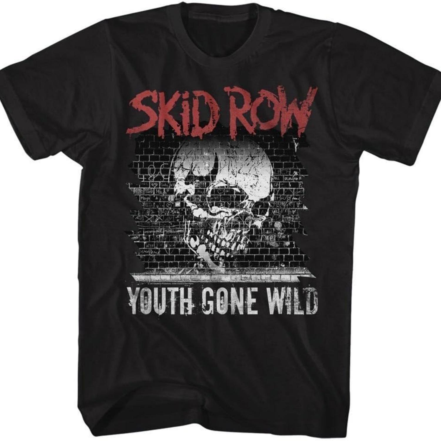 

A&E Designs Футболка Skid Row Youth Gone Wild Граффити Черная футболка XXXXXL чёрный