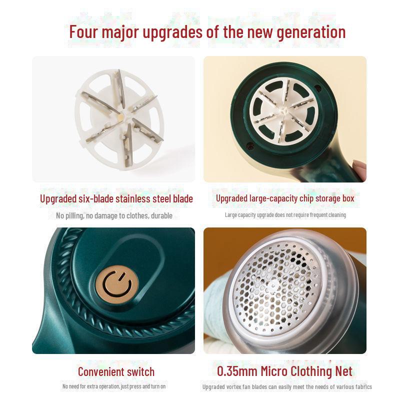 Dobíjecí odstraňovač žmolků na oblečení - Jemný holicí strojek na látky a odstraňovač žmolků