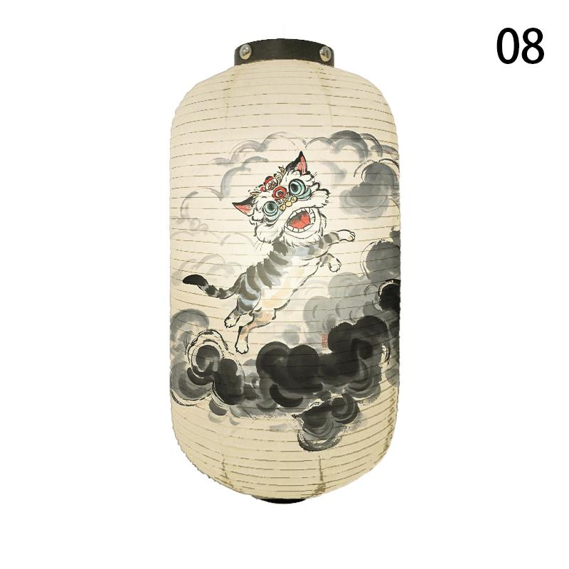 Japanese Style Cloth Lantern Yakitori Wish Dharma Lantern Outdoor Sushi Pub Bistro Ramen Shop Restaurant Decor Advertisement