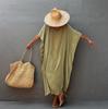 Solid Color Loose Rayon Beach Cover-up Robe - Swimsuit Sunscreen Shirt