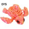 3D Printed Rose Turtle Figurine Movable Joints Flower Sea Tortoise Figure Articulated Animal Model Toy Home Office Bookshelf Desktop Decoration