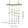 Floating Wood Shell Wall Art Decoration Boho Natural Decorative Wind Chimes Sea Shell Wall Decor For Living Room Bedroom