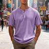 Men's Polo Shirt Solid Color Jacquard Short-sleeved Casual Slim Men's Style