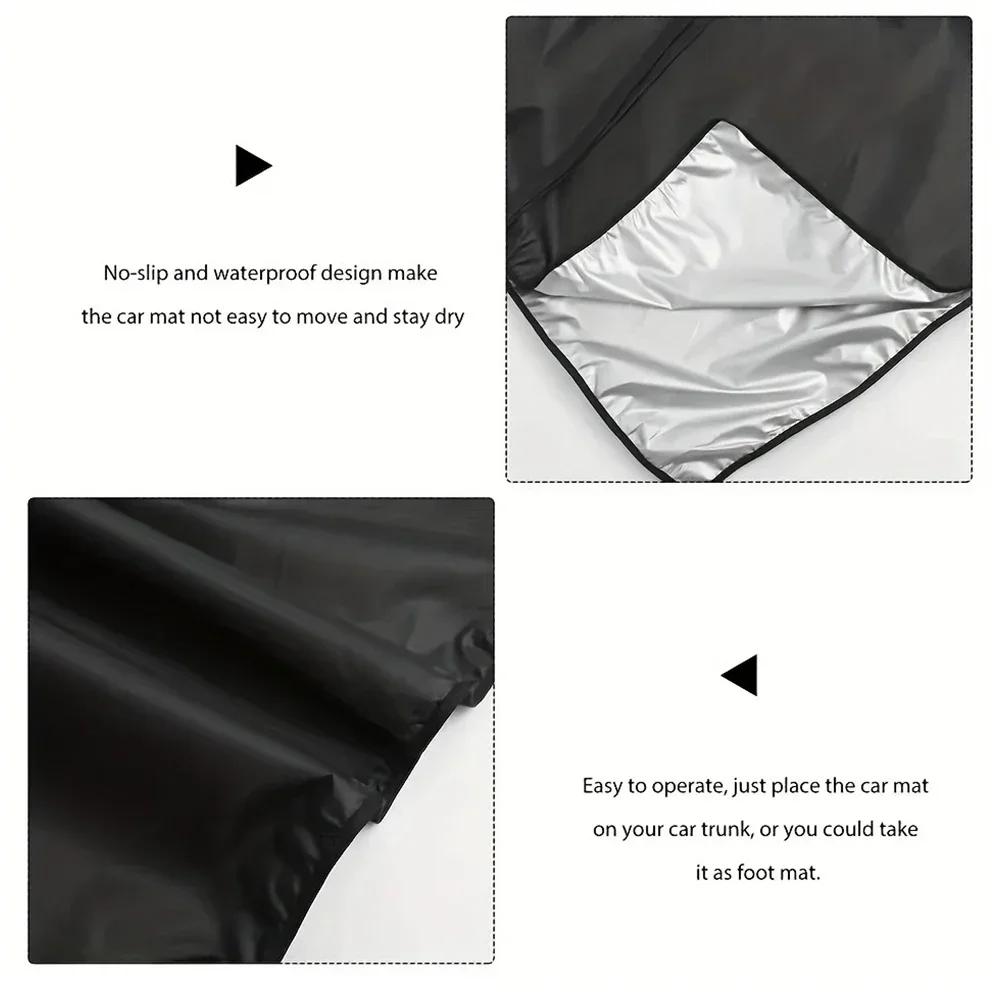 Universal Waterproof Dustproof Cargo Mat Polyester Fiber Portable Pet Mat Luggage Liner for Car SUV Trunk Protection Anti-Slip