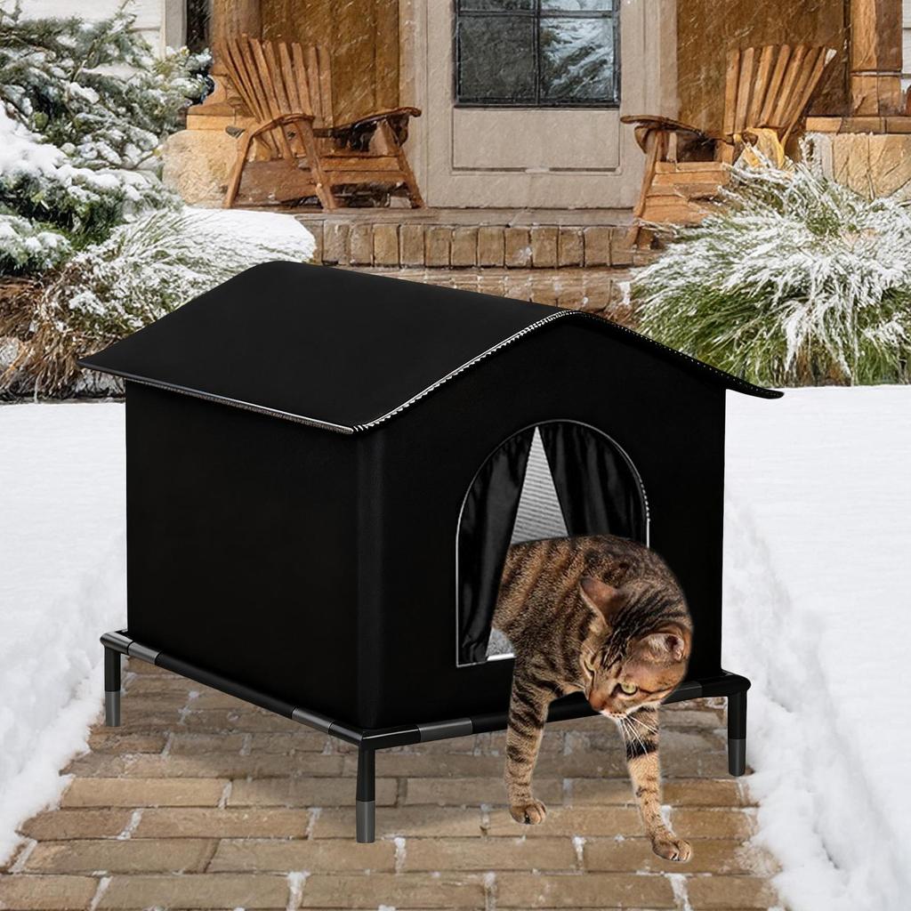 Winter Warm Cat Nest Outdoor Cat House Waterproof Animal Insulated Shelter Stray Cat Nest Waterproof Large Space Cat Shelter