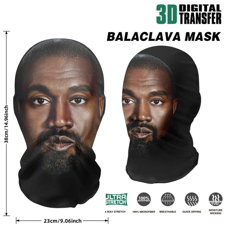 Latest 3D Printed Playful Mask Elastic Mesh Disguise Full Face Mask For Men Women Cosplay Headwear Hip Hop Fashion Hood Hat Headgear