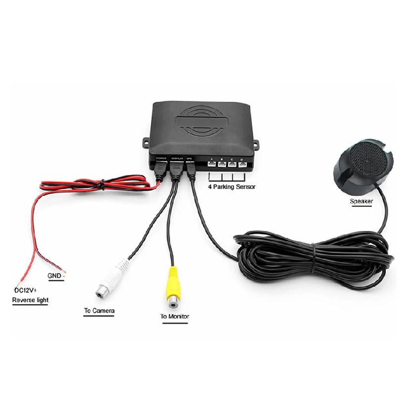 AHD Car Video Parking Sensor Reverse Radar Detector System 13mm Original Flat Sensors Can Connect Car DVD Monitor Rear Camer
