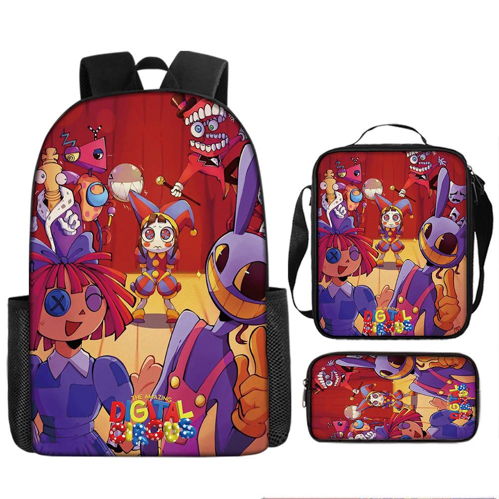 

Surprise Circus Backpack Beauty Animation School Bag Student School Bag Children s Backpack Anti-splashing pencil case