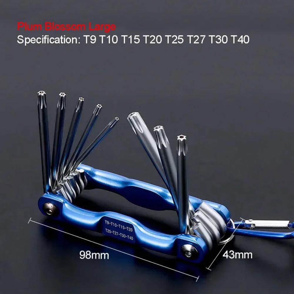 

2025 Портативный Складной Шестигранный Ключ Аллена Набор Металлический Метрическая Система Torx Шестигранный Гаечный Ключ Отвертка Шестигранный Ключ Высококачественный Ручной Инструмент