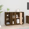 Sideboard Honey Brown 120 X 35 X 80 Cm Solid Pine Wood
