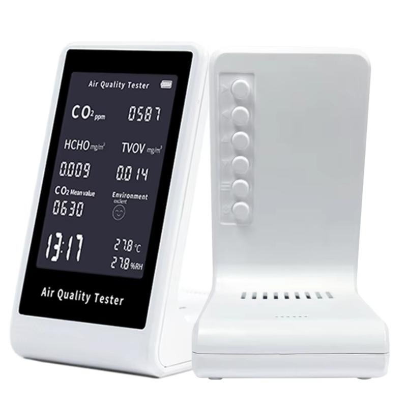 Air Quality Monitors Indoor Professional Particle Counter,Humidity, TVOC Formaldehyde, Temperature Test