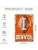 Vintage American Football Denver Metal Wall Art Sign Bar Decor Poster