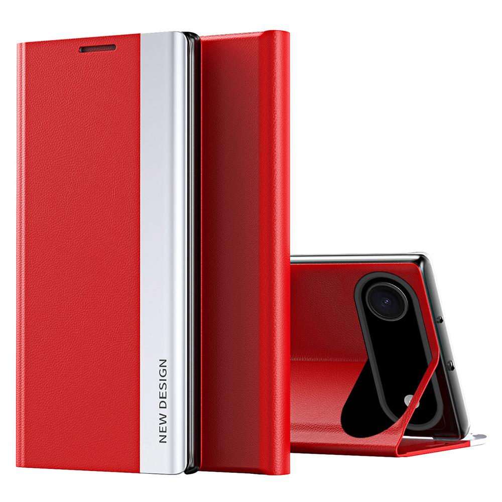 For iPhone 17 Air Case Anti-Drop Leather Phone Cover with Stand