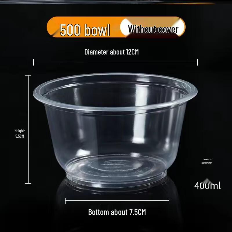 Thickened Disposable Round Plastic Bowls