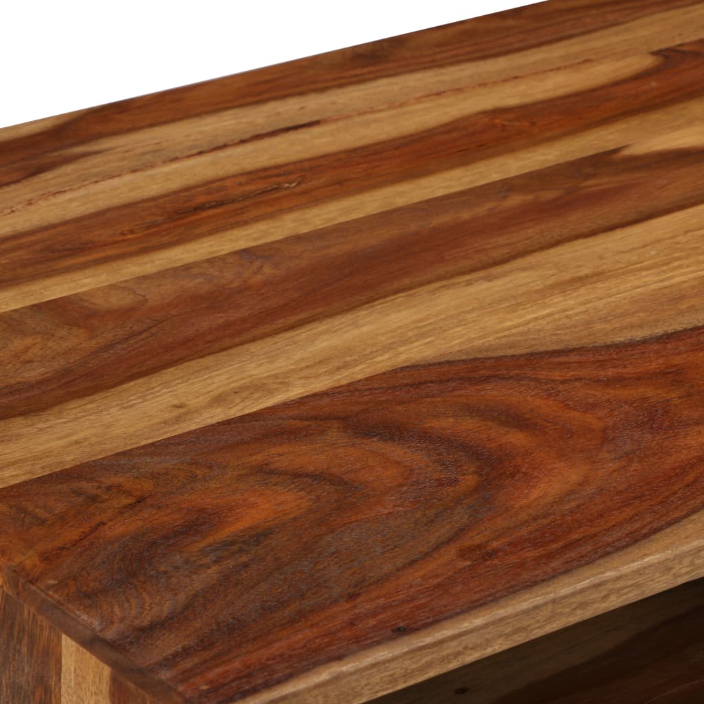 Coffee Table Solid Acacia Wood Honey Brown 110x50x37 Cm