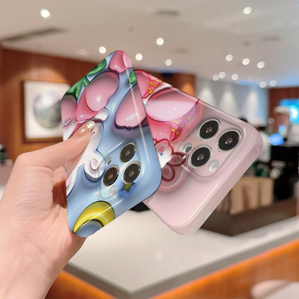 All-inclusive-Film-Telefonhülle, Cartoon-Modedesign, Hartschale, vollständige Abdeckung, stoßfeste Kamera-Schutzhülle für OPPO Realme OnePlus Infinix Tecno