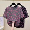 Short-sleeved T-shirt for Women 2025 Summer New Korean Version Loose Flesh Covering and Slimming Versatile Simple Colors