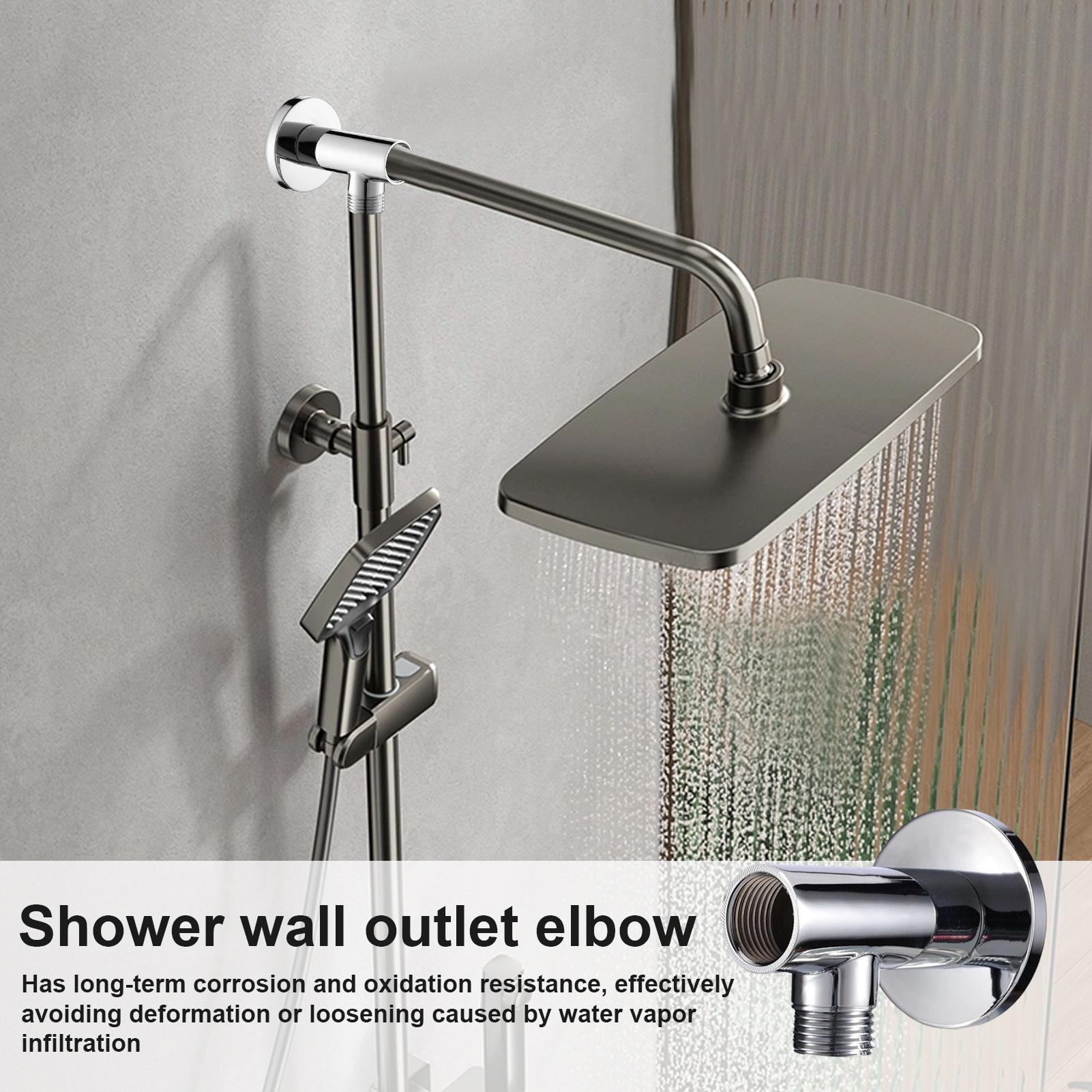 

Угол для душа Угловой выход для душа Настенный соединитель Герметичный адаптер Для домашней ванной комнаты Отеля Запасные сантехнические детали China Mainland