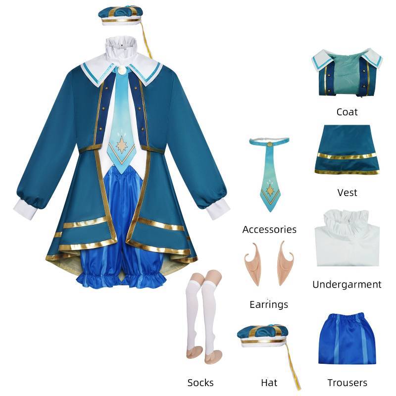 Roco Kingdom Freya Louis Iris Krithia Cosplay Costume With Soft Wool Blend For Anime Role Play And Conventions