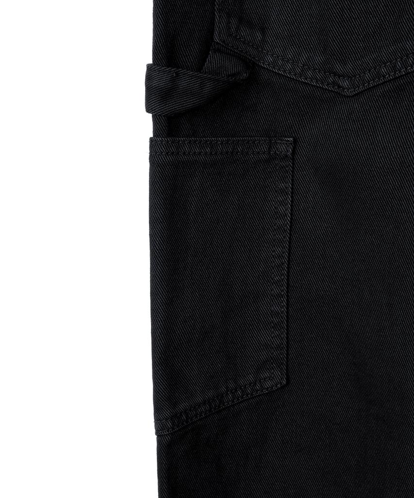 EXCONTAINER Double Knee Carpenter Garment Dyed Pants (Washed Black)