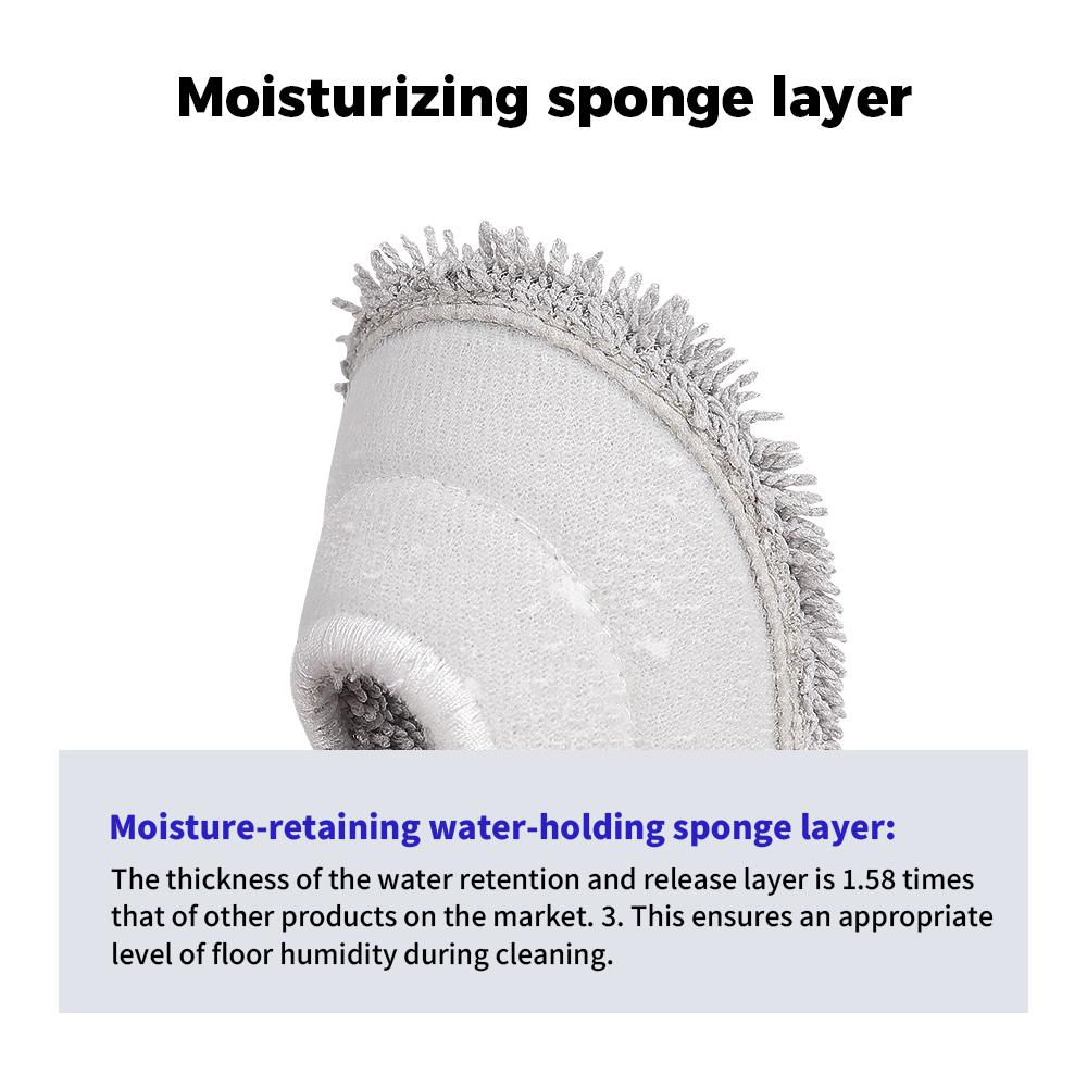 Hepa Filter Main Side Brush Spare Parts For Midea V12 Pro Sweeping Robot Vacuum Cleaner Dust Bag Mop Pad Home Accessories